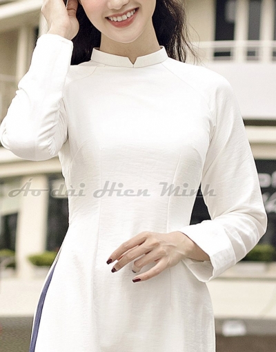 Áo dài cách tân nữ 2 tà - áo dài trắng
