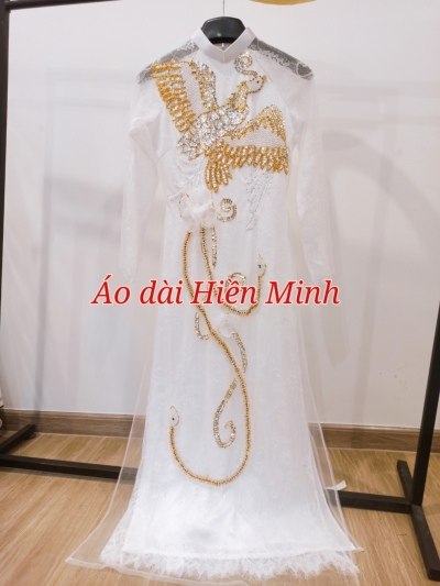 Áo dài cưới đôi họa tiết Long Phụng