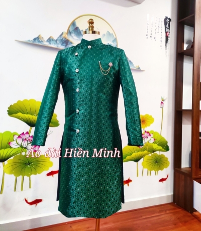 Áo dài nam Gấm cao cấp - Hạ Chí