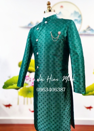 Áo dài nam Gấm cao cấp - Hạ Chí