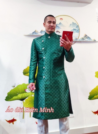 Áo dài nam Gấm cao cấp - Hạ Chí