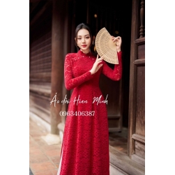 Áo dài ren cao cấp kèm quần